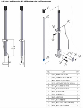 RL550 Primer Feed Assembly ny